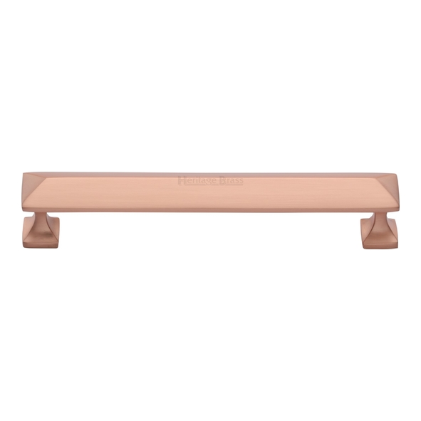 C2231 152-SRG • 152 x 169 x 35mm • Satin Rose Gold • Heritage Brass Pyramid Cabinet Pull Handle
